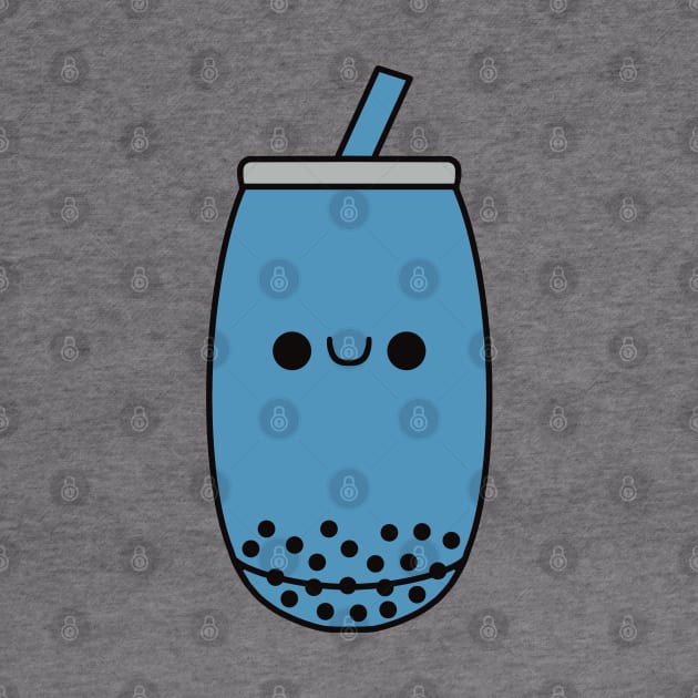 Cute Kawaii Blueberry Bubble Tea by KawaiiByDice